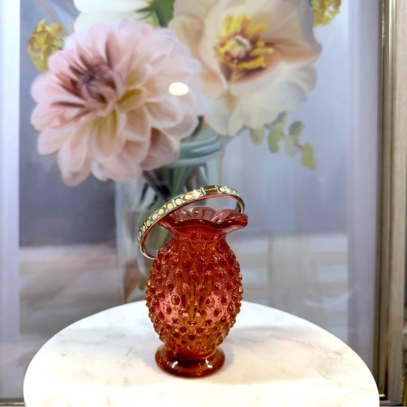 COACH - Signature C Cream Enameled Silver Bangle Bracelet - Picture 3 of 12